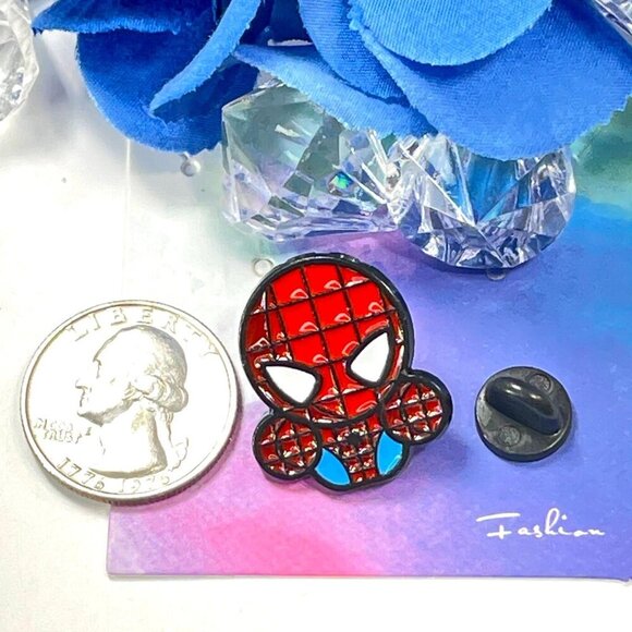 Spider Man Lapel Pin Super Hero Avenger Brooch Badge Accessories Jewelry Enamel - Picture 2 of 6